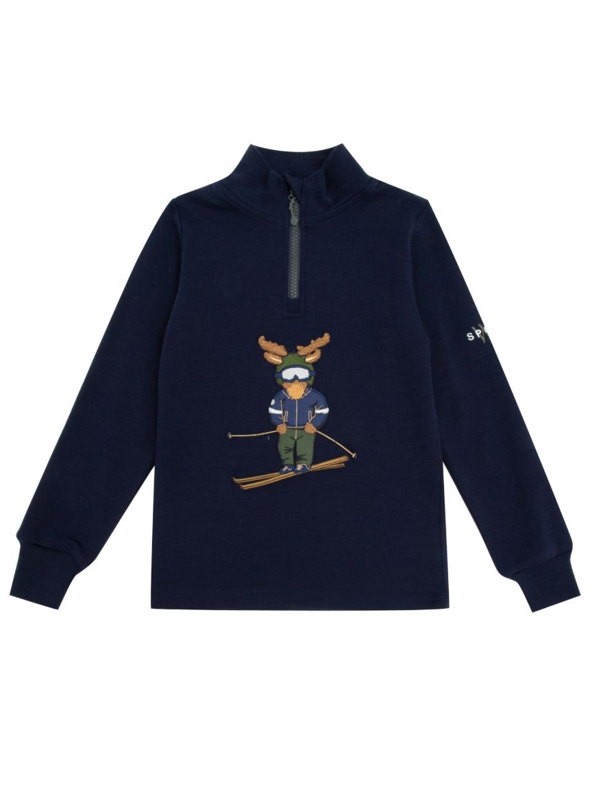 Bilde av WoolLand Høvringen top boy Blue Ink
